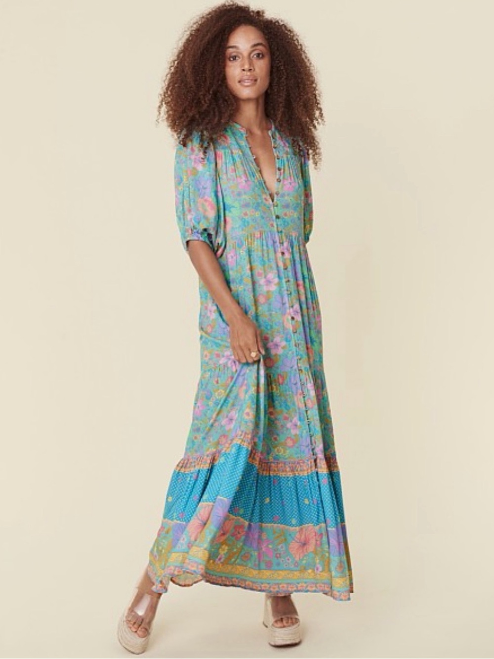 Spell and the Gypsy Hibiscus Lane Gown in Lagoon